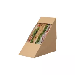 Rear Loading medium Pack Kraft Club sandwich 123X72X123mm (10A01)